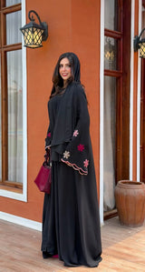 Malamih Abaya Colored Flowers
