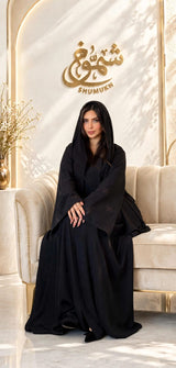 Malamih Abaya Black Flowers